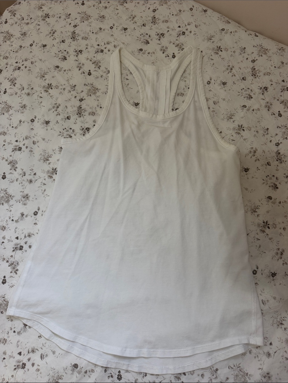 lululemon athletica White Racerback Performance Tank